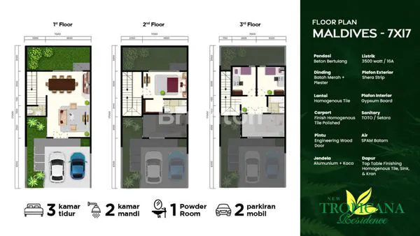 image RUMAH 3 LANTAI HARGA CUMA 1M++ BATAM CENTER - PASIR PUTIH (4)