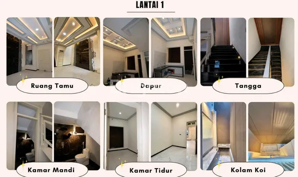 image RUMAH BANGUNAN 2 LANTAI MEWAH BARU GRESS DI JALAN MANUKAN INDAH SURABAYA (1)