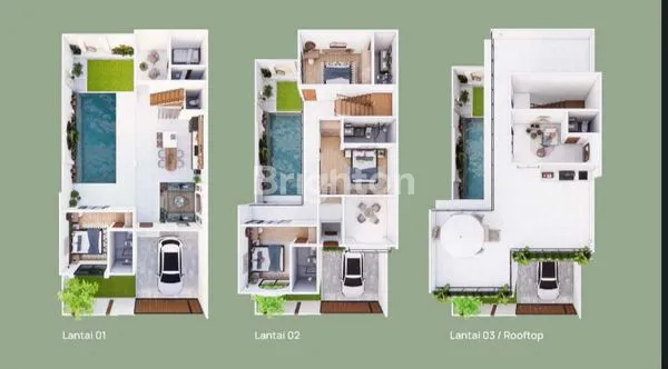 image VILLA MEWAH 3 LT+S POOL+ROOFTOP STRATEGIS DEKAT PANTAI, BELI SAAT INI DAPATKAN BONUS DI ULUWATU BALI (7)