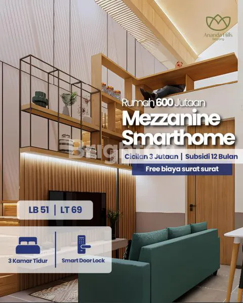 image RUMAH 500 JUTAAN 3KT SKANDINAVIA MEZZANINE DI SERPONG (5)