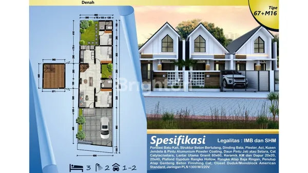 image PERUMAHAN PALAGAN 3 KT 2 KM, LB 67 LT 132 SLEMAN YOGYAKARTA (2)