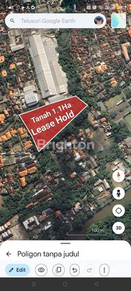 TANAH KOMERSIAL 1,1 HA, AKSES MUDAH KE BYPASS I.B MANTRA