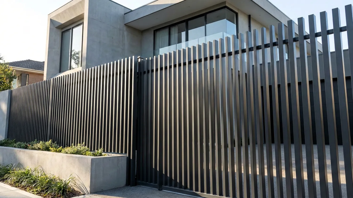 7 motif pagar baja ringan minimalis terbaru 2026 11 vertical blind