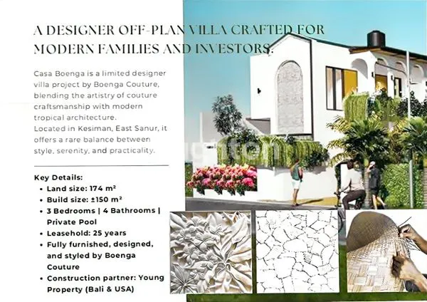 image CASA BOENGA: DESAIN MEDITERANIA 3KT NEAR DYATMIKA INTERNATIONAL SCHOOL BALI (1)