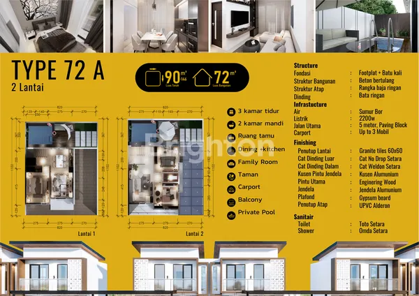 image PERUMAHAN KALIURANG 3 KT 2 KM, LB 72 LT 90 SLEMAN, YOGYAKARTA (2)