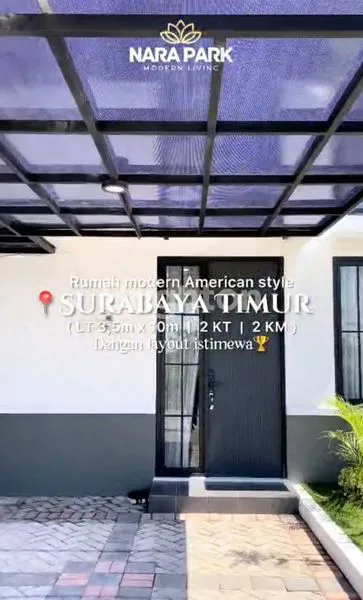 image RUMAH BARU 2 LT  AMERICAN STYLE DI SURABAYA TIMUR DEKAT KAMPUS UPN, PURIMAS RUNGKUT DAN AKSES TOL JUANDA  (1)