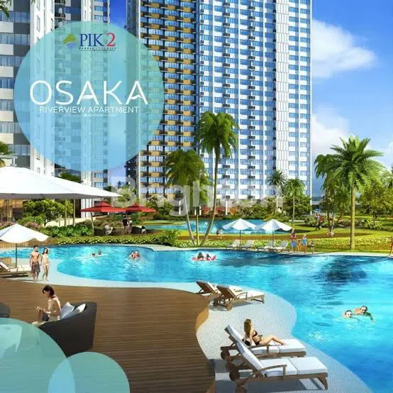 image HUNIAN MODERN & STRATEGIS DI OSAKA RIVERVIEW PIK 2 2BR SEMI FURNISHED LANTAI TINGGI SIAP HUNI (8)