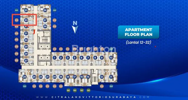 image APARTEMEN VITTORIO LANTAI 16, STRATEGIS DEKAT TOL & MALL (5)