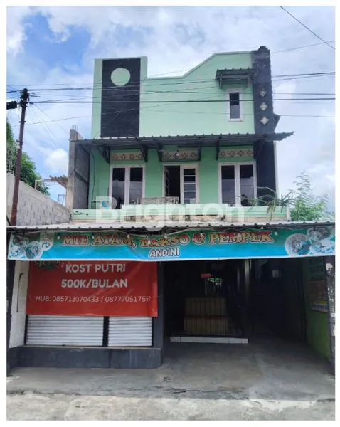 PROPERTI LENGKAP: KOST 2 LANTAI + TEMPAT USAHA SIAP PAKAI