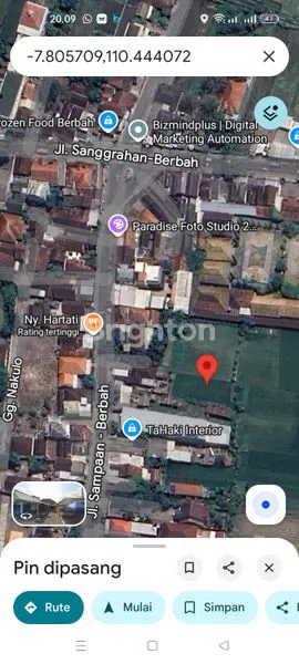 image DIJUAL TANAH SAWAH ZONA KUNING DI TEGALTIRTO  BERBAH (1)