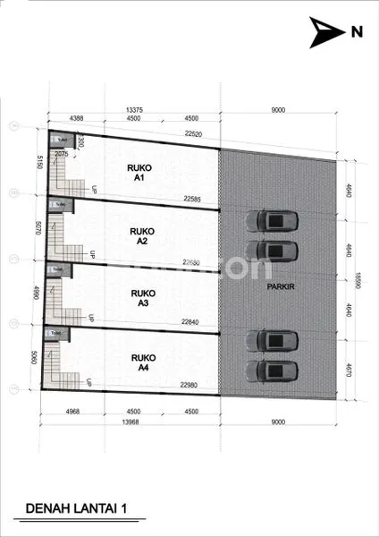 image DISEWAKAN RUKO 2 LANTAI BARU – PARKIR LUAS KUBU ANYER KUTA (2)
