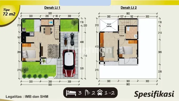 image PERUMAHAN DEPOK 3 KT 2 KM LB 70 LT 91 SLEMAN, YOGYAKARTA (3)