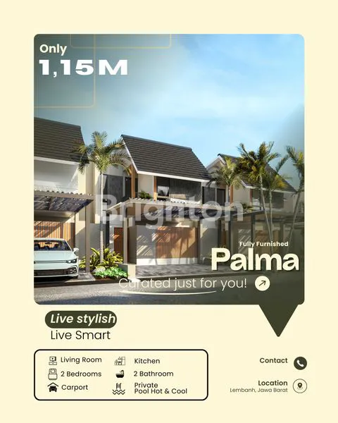image PALMA VILLA HUNIAN MEWAH DI SEJUKNYA LEMBANG – FULLY FURNISHED & PRIVATE POOL (1)