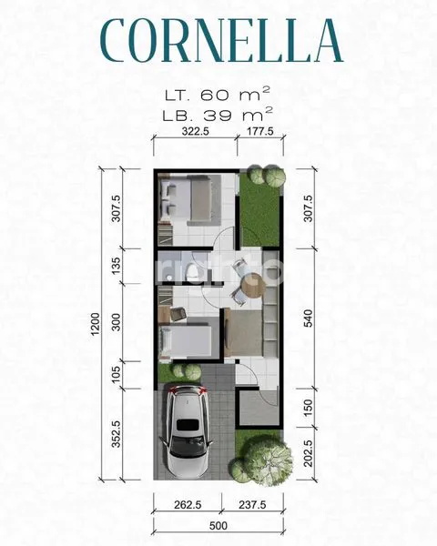 image PRIME HILLS TIPE CORNELLA 60 M² CUMA 500JT-AN (2)