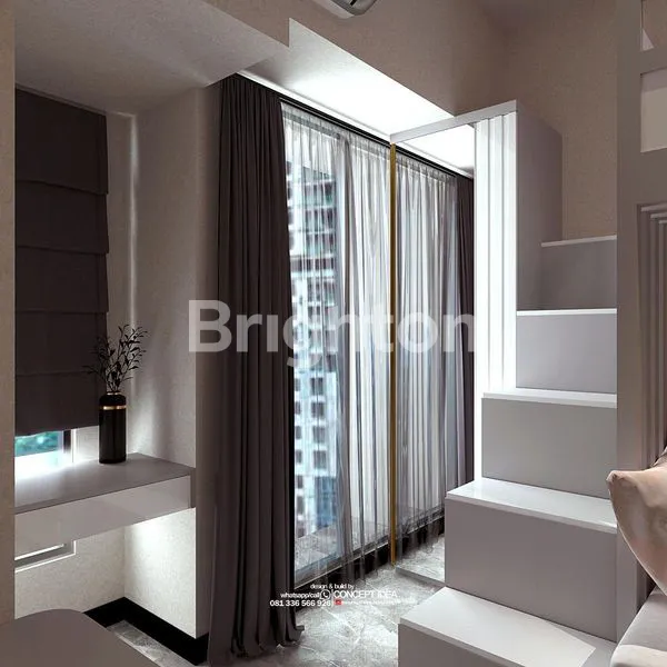 image UNIT STUDIO FURNISHED, VIEW KOLAM RENANG (4)