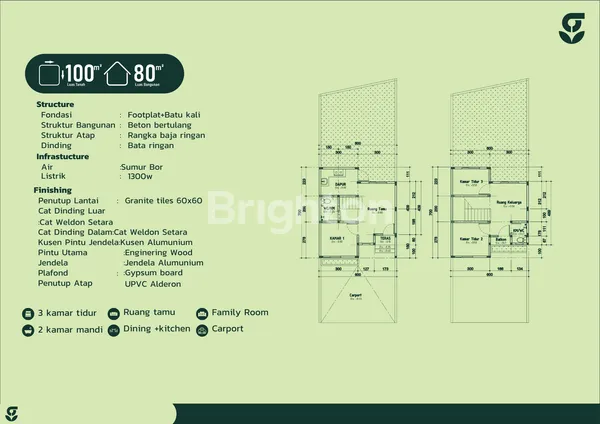 image PERUMAHAN KALIURANG 3 KT 2 KM LB 80 LT 100 SLEMAN YOGYAKARTA (7)