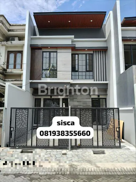 image RUMAH 2 LANTAUI DESAIN MININALIS MODERN LOKASI DEKAT ITS , HANG TUAH, UNAIR, ARAYA SURABAYA ONE GATE SISTEM ROW JALAN DOUBLE W (2)