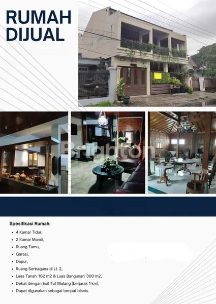 image RUMAH 2 LANTAI FULL FURNISHED DI SAWOJAJAR MALANG DEKAT TOLL (1)