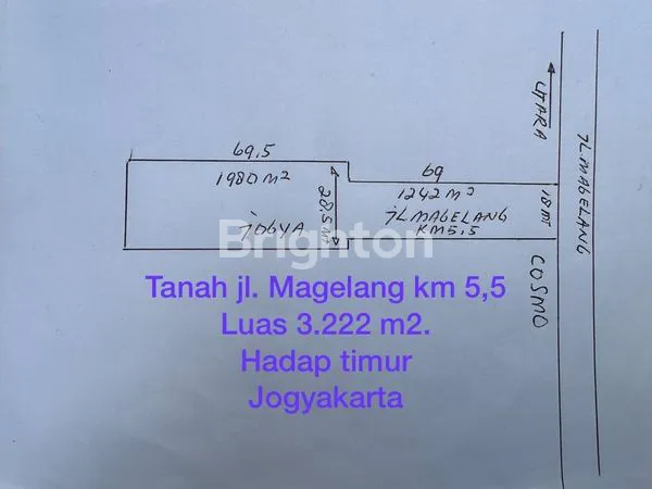 image DIJUAL/DISEWAKAN TANAH PEKARANGAN LUAS STRATEGIS LOKASI JL MAGELANG KM 5,5 YOGYAKARTA (2)
