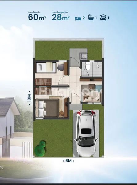 image HUNIAN NYAMAN DEKAT BSD, 34/60 HARGA TERJANGKAU (3)