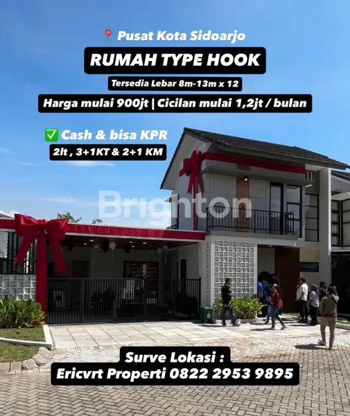 image RUMAH HOOK PUSAT KOTA SIDOARJO, CICILAN 1,2JT / BULAN | TANPA DP (1)