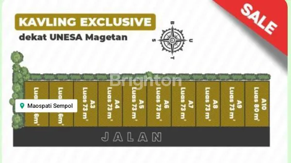 image KAVLING STRATEGIS DEKAT UNESA & TERMINAL, SHM PECAH (2)
