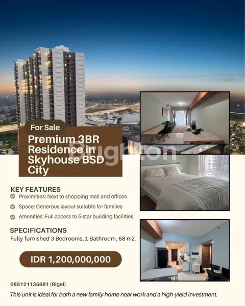 image APARTEMEN SKY HOUSE 3 BR BSD CITY (1)