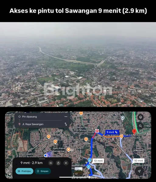 image DIJUAL TANAH DI SAWANGAN BEDAHAN, DEPOK DENGAN LUAS TANAH 1000 M2. LOKASI PREMIUM PINGGIR JALAN DAN SIAP PAKAI (3)