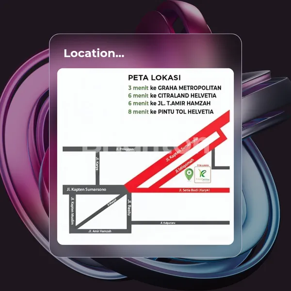 image KARYA DE VILLA. 2 TINGKAT, SIAP HUNI. LEBAR 7. HANYA 600 JUTAAN. 4 MENIT DARI JL. AMIR HAMZAH (2)