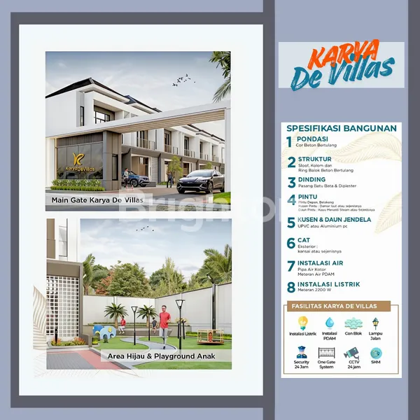 image KARYA DE VILLA. 2 TINGKAT, SIAP HUNI. LEBAR 7. HANYA 600 JUTAAN. 4 MENIT DARI JL. AMIR HAMZAH (4)