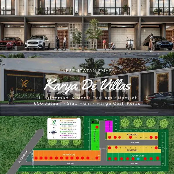image NEW CLUSTER ALVEZ KARYA DE VILLAS JALAN ISTIQOMAH,KARYA MEDAN SIAP HUNI LEBAR 7,8 & 9 METER  (3)