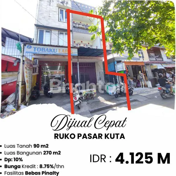 image RUKO PREMIUM PASAR KUTA LANTAI TIGA LOKASI STRATEGIS  (2)