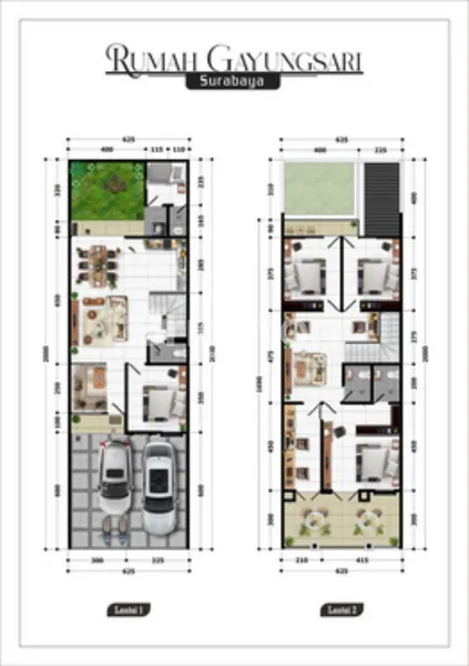 image DIJUAL RUMAH BARU KOMPLEK TAMAN GAYUNGSARI BARAT I SURABAYA  RUMAH 2 LANTAI (2)