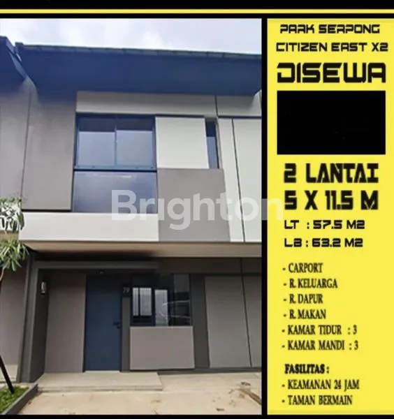 image RUMAH DI JUAL/SEWA PARK SERPONG LEGOK TANGERANG (1)