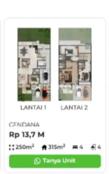 image JUAL RUMAH BAGUS BRAND NEW DI SEDAYU CITY KELAPA GADING - TYPE CENDANA (2)