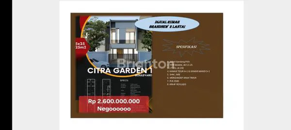 Gambar Property HUNIAN STRATEGIS CITRA GARDEN, 4+1 KT & SHM