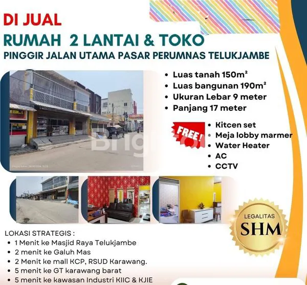 image DIJUAL RUMAH 2 LANTAI DAN TOKO TELUKJAMBE  (7)