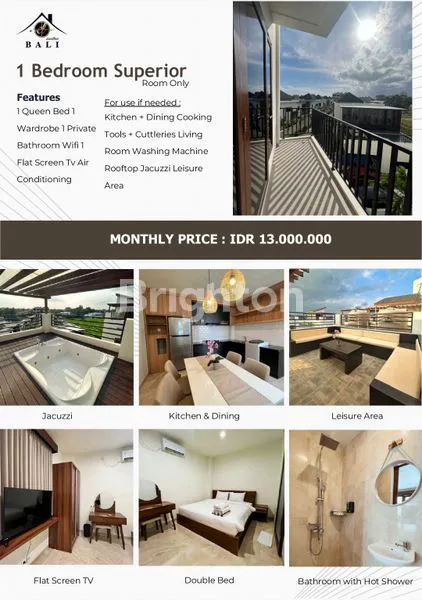 image HOTEL ROOM IN CANGGU, BEDROOM SUPERIOR  (1)