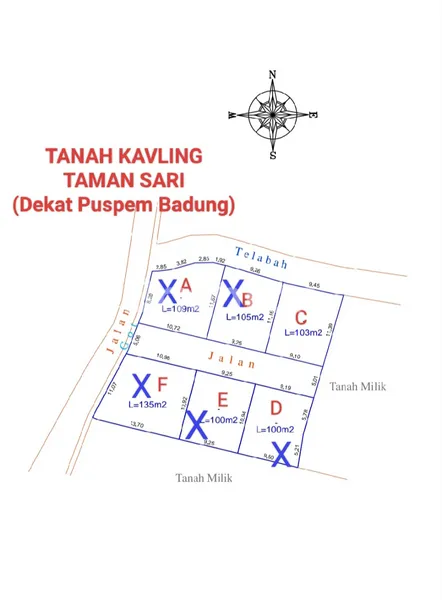 image DIJUAL TANAH KAVLING 103 M² | DEKAT PUSPEM BADUNG | SHM (1)