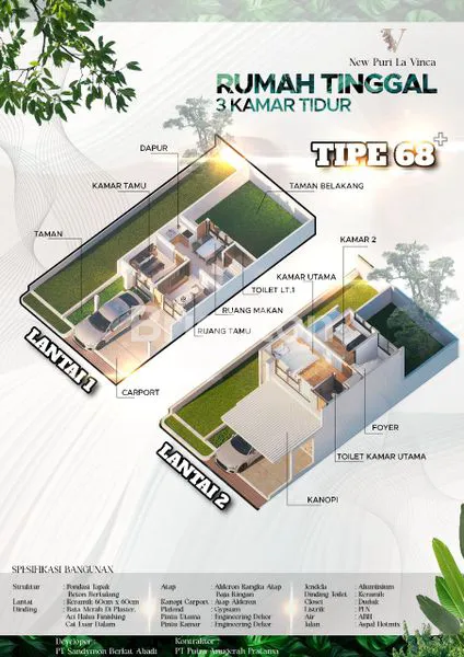 image RUMAH MINIMALIS 3 KT DI PURI LA VINCA, BATAM (3)