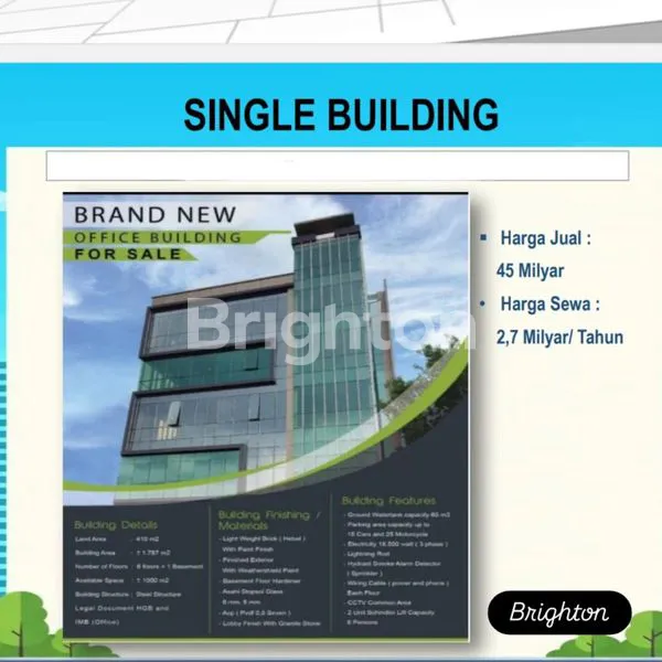 GEDUNG 6 LANTAI DI BUNCIT RAYA, DIJUAL/SEWA