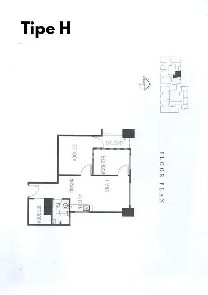 image APARTEMEN MEIKARTA TIPE H TOWER OLIVIERA LT 2 (8)
