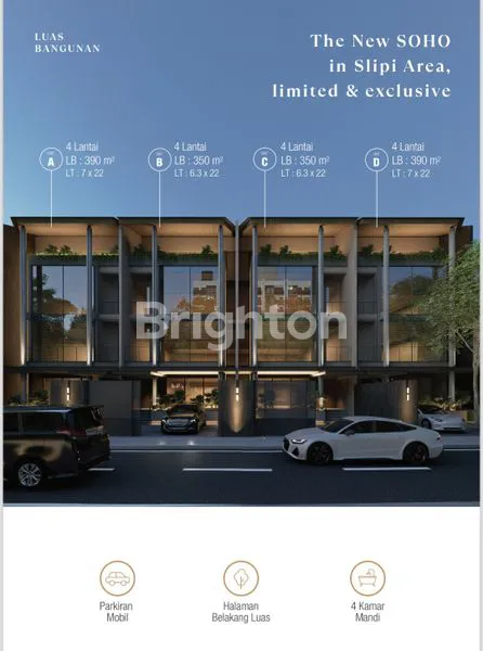 image SOHO/RUKO PREMIUM 4 LANTAI, LOKASI BISNIS, SLIPI, JAKARTA BARAT. (2)