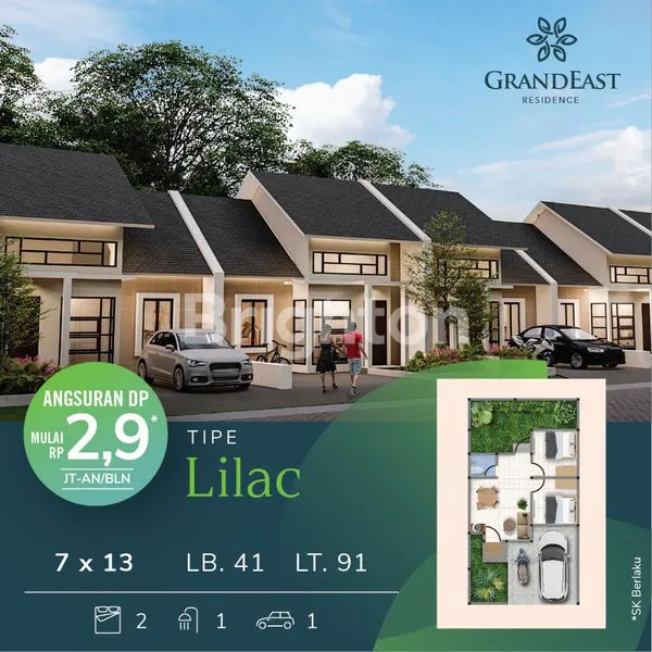 image RUMAH MINIMALIS 1 LANTAI HARGA START 390JT-AN DI GRAND EAST SUKODONO (1)