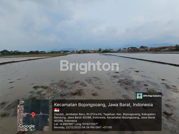 image INVESTASI TERBAIK, TANAH SAWAH HARGA MURAH, AKSES JLN LEBAR DI BOJONGSOANG KAB BANDUNG (2)