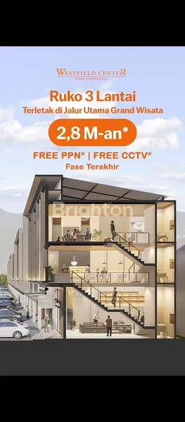 image RUKO STRATEGIS DI WESTFIELD GRANDWISATA, LT 50M² (1)