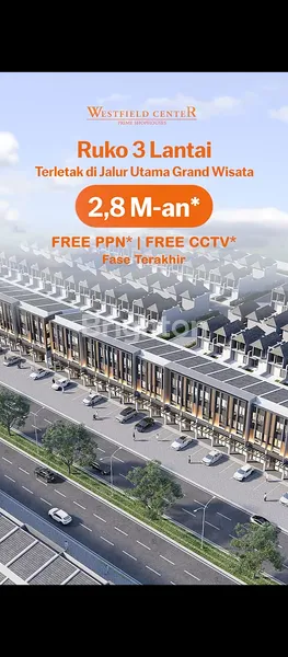 image RUKO STRATEGIS DI WESTFIELD GRANDWISATA, LT 50M² (2)