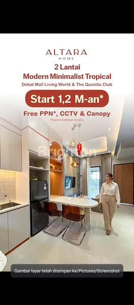 image RUMAH 2 LANTAI SHM DI CLUSTER ALTARA GRANDWISATA (2)