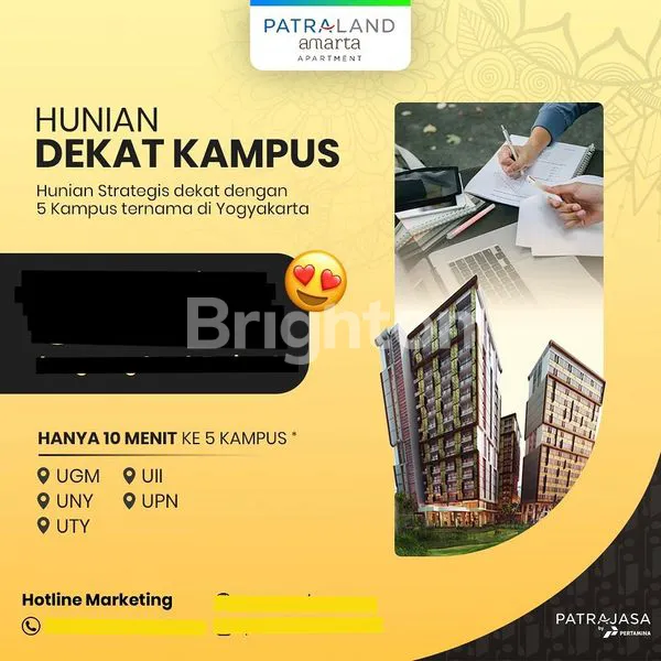 image PATRALAND AMARTA APARTMENT YOGYAKARTA UNIT 1801 CORNER (1)