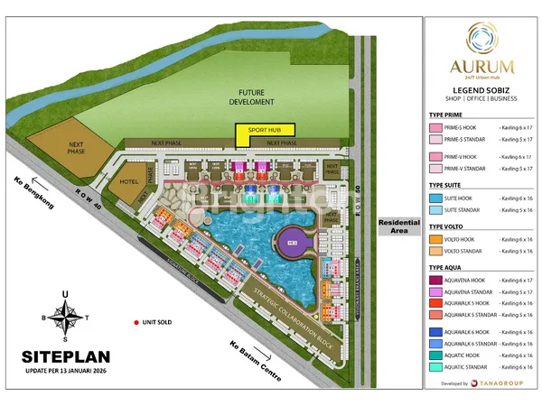 image DIJUAL RUKO BARU STRATEGIS DI AURUM BENGKONG (3)